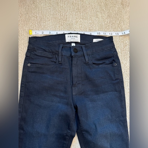 FRAME Denim Le High Skinny Triple Fringe-hem Jeans Size 24 - Picture 11 of 15